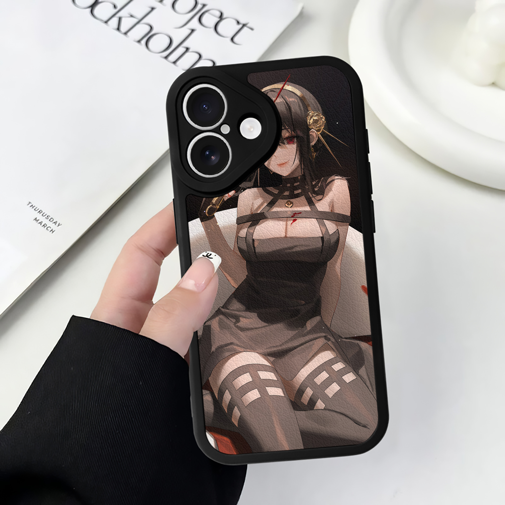 （画像用） SPY×FAMILY间谍家家酒 【iPhone 16シリーズ対応】シリコンスマホケース（レザー調） 材質：シリコン